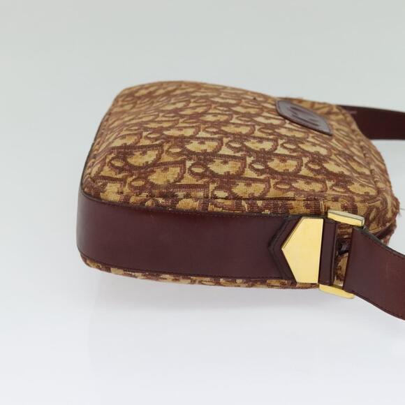 DIOR Trotter Canvas Shoulder Bag Red Gold - Picture 5 of 11